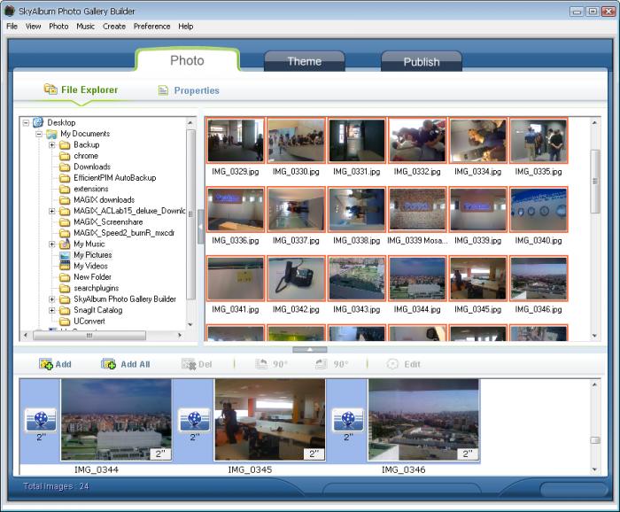 SkyAlbum Photo Gallery Builder